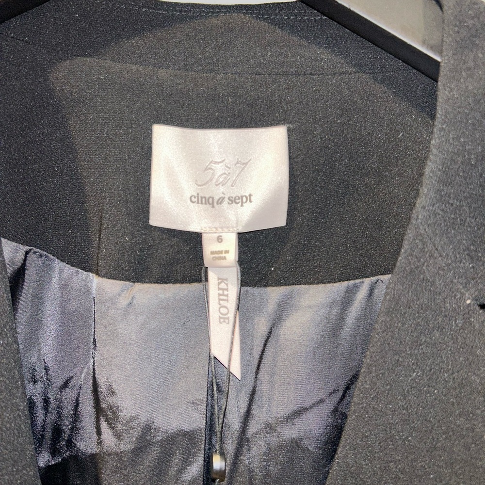 Cinq A Sept Crepe 3/4 Sleeve Blazer - Picture 6 of 6